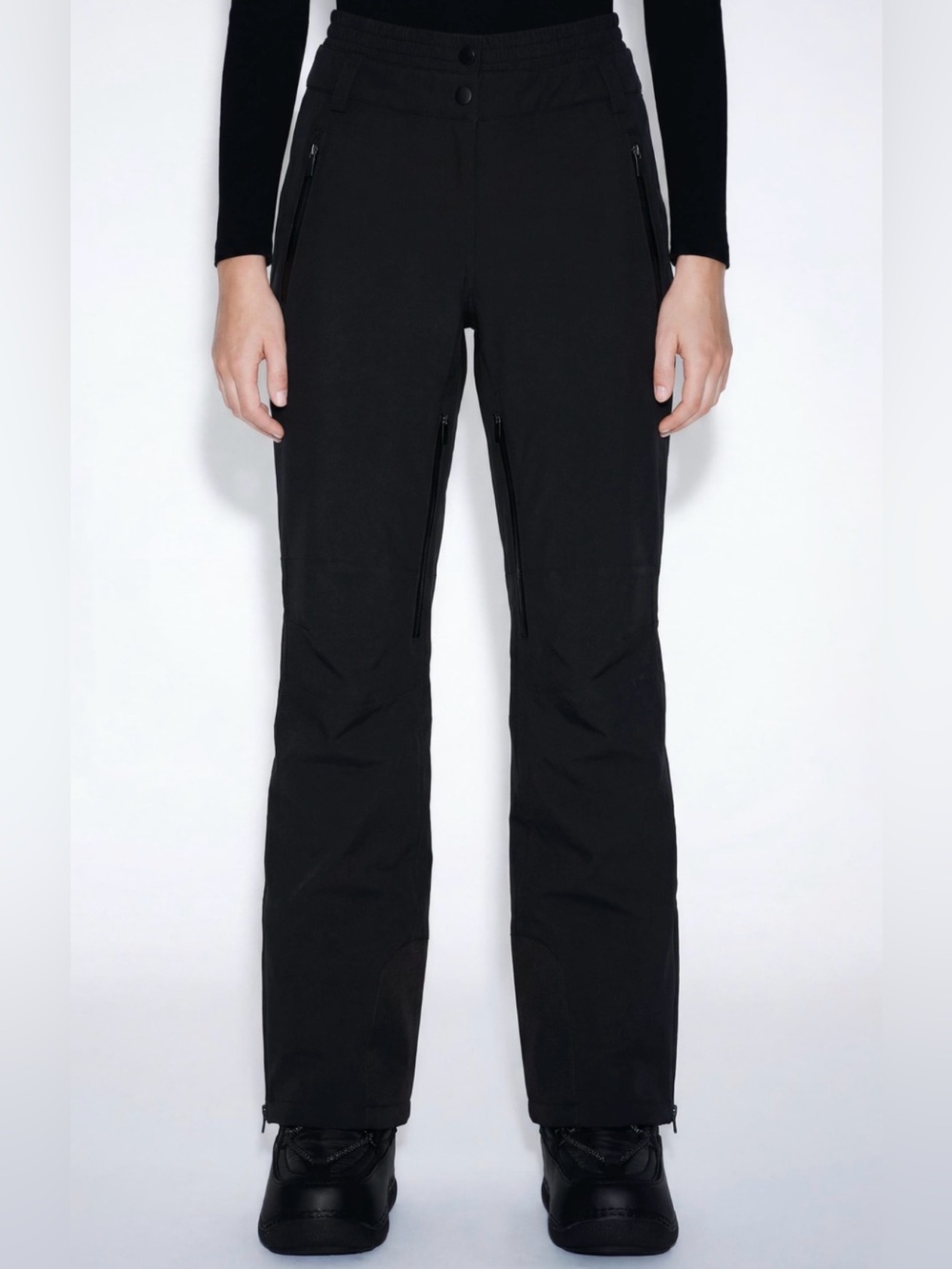 Nwt- Zara- WATER RESISTANT DOUBLE WAIST RECCO® TECHNOLOGY SKI PANTS- small